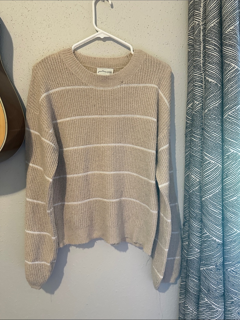Freshman Neutral Stripe Knit Pullover
